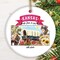 Artistic Kansas State Themes and Landmarks Christmas Ornament